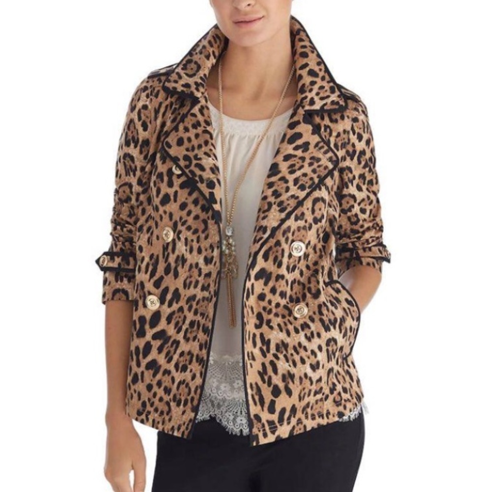 Whbm Leopard Print Swing Jacket - image 2